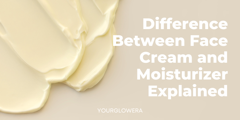 difference between face cream and moisturizer